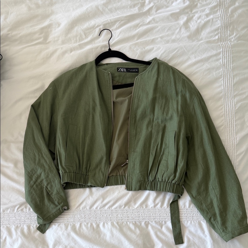 Zara Women's Olive Utility Jacket
